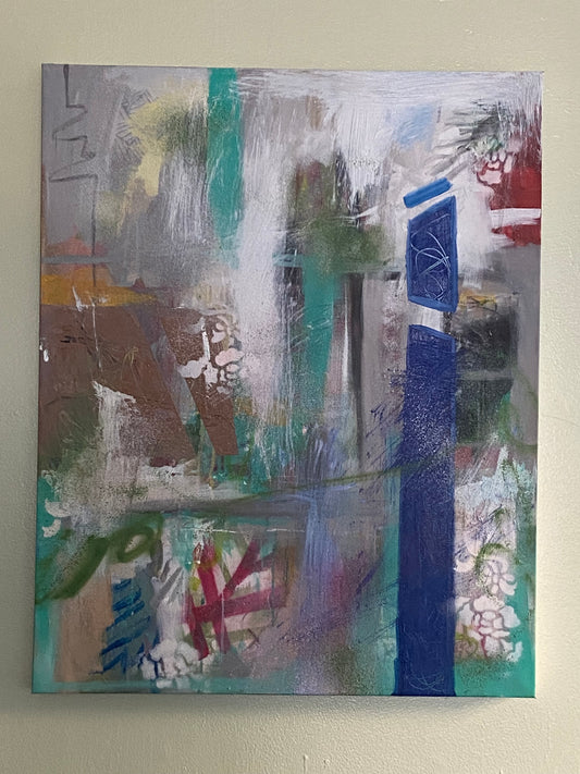 Abstract w/blue stripe